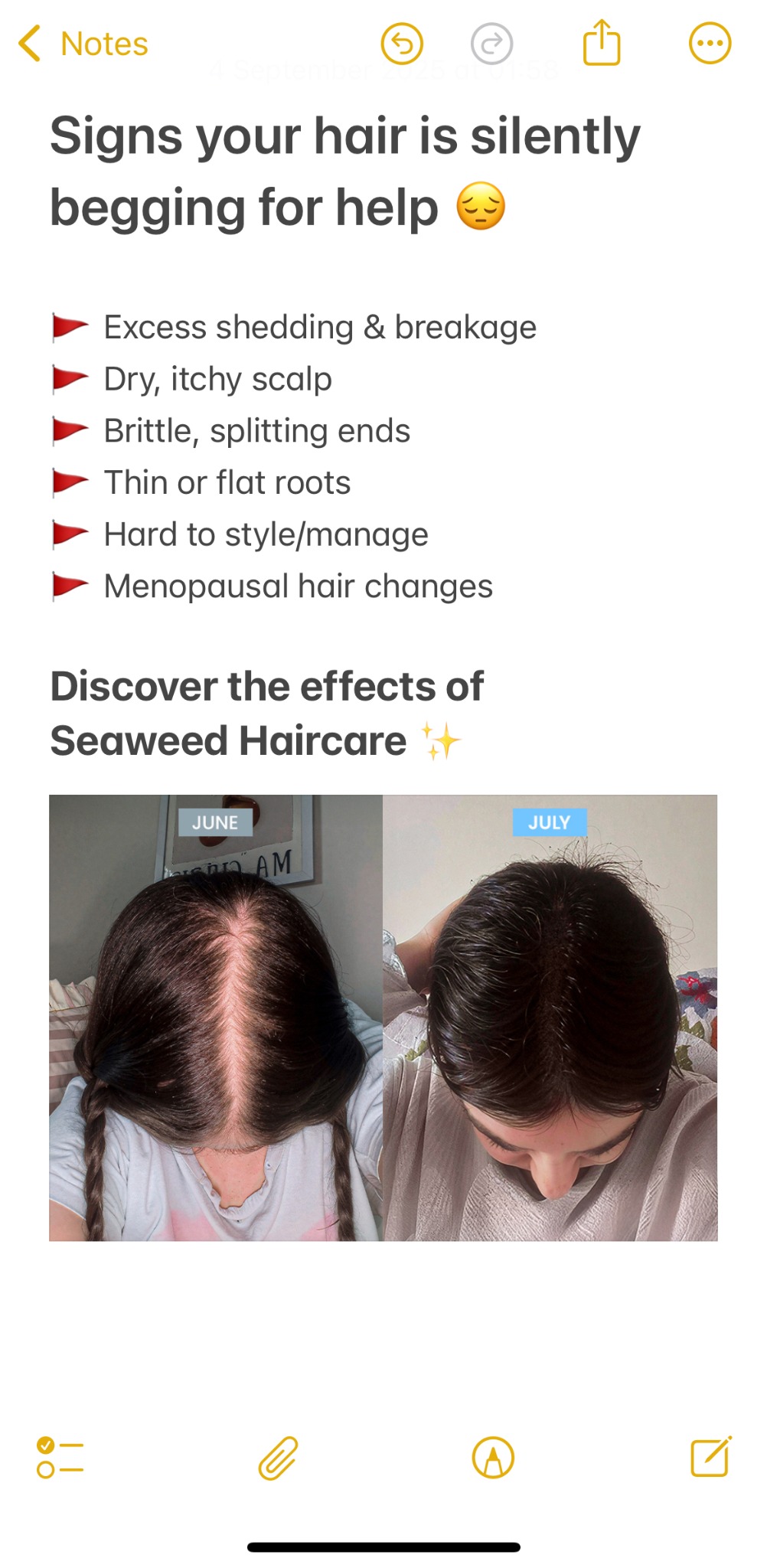 Haircare For Women Over 50 Facebook ad