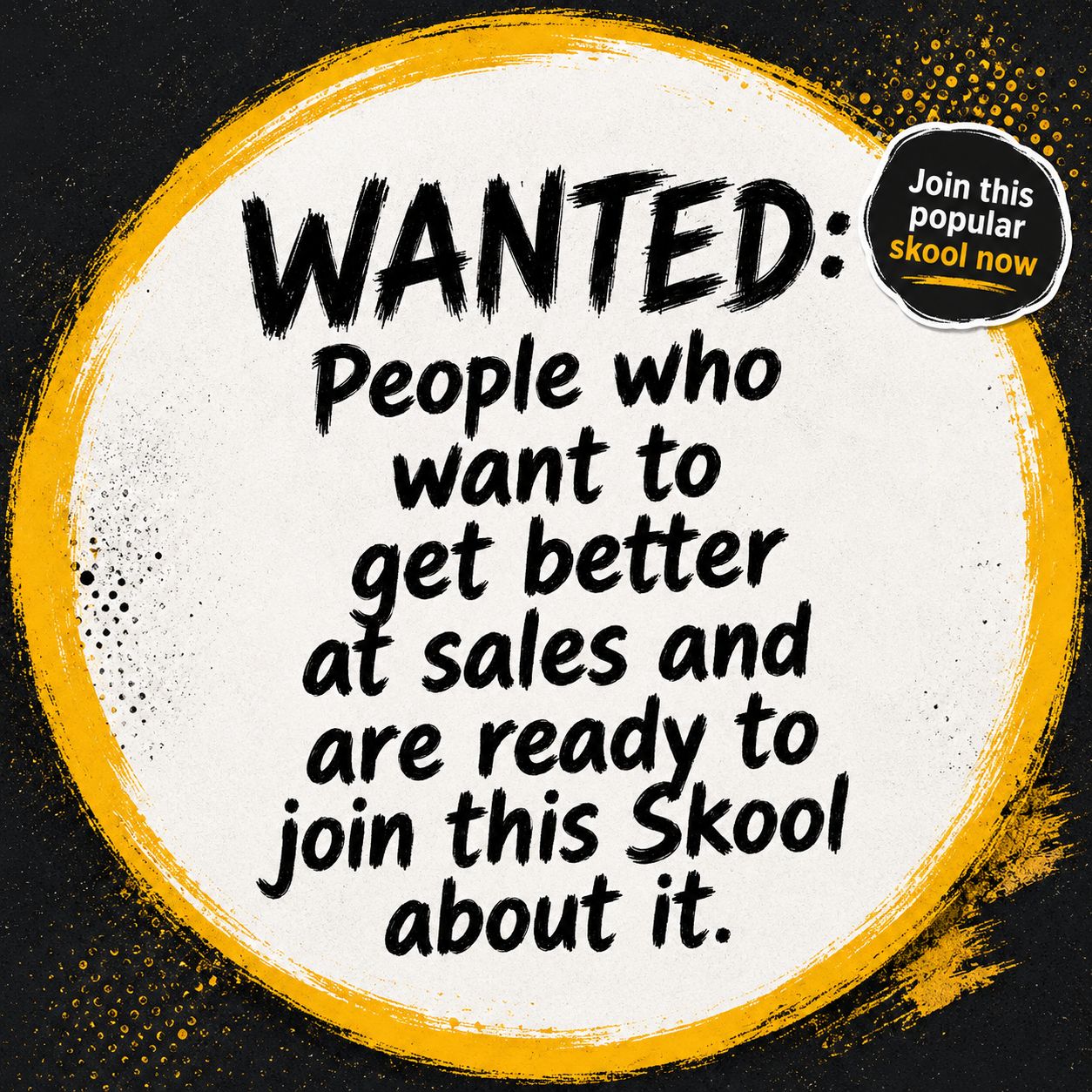 Skool Facebook ad