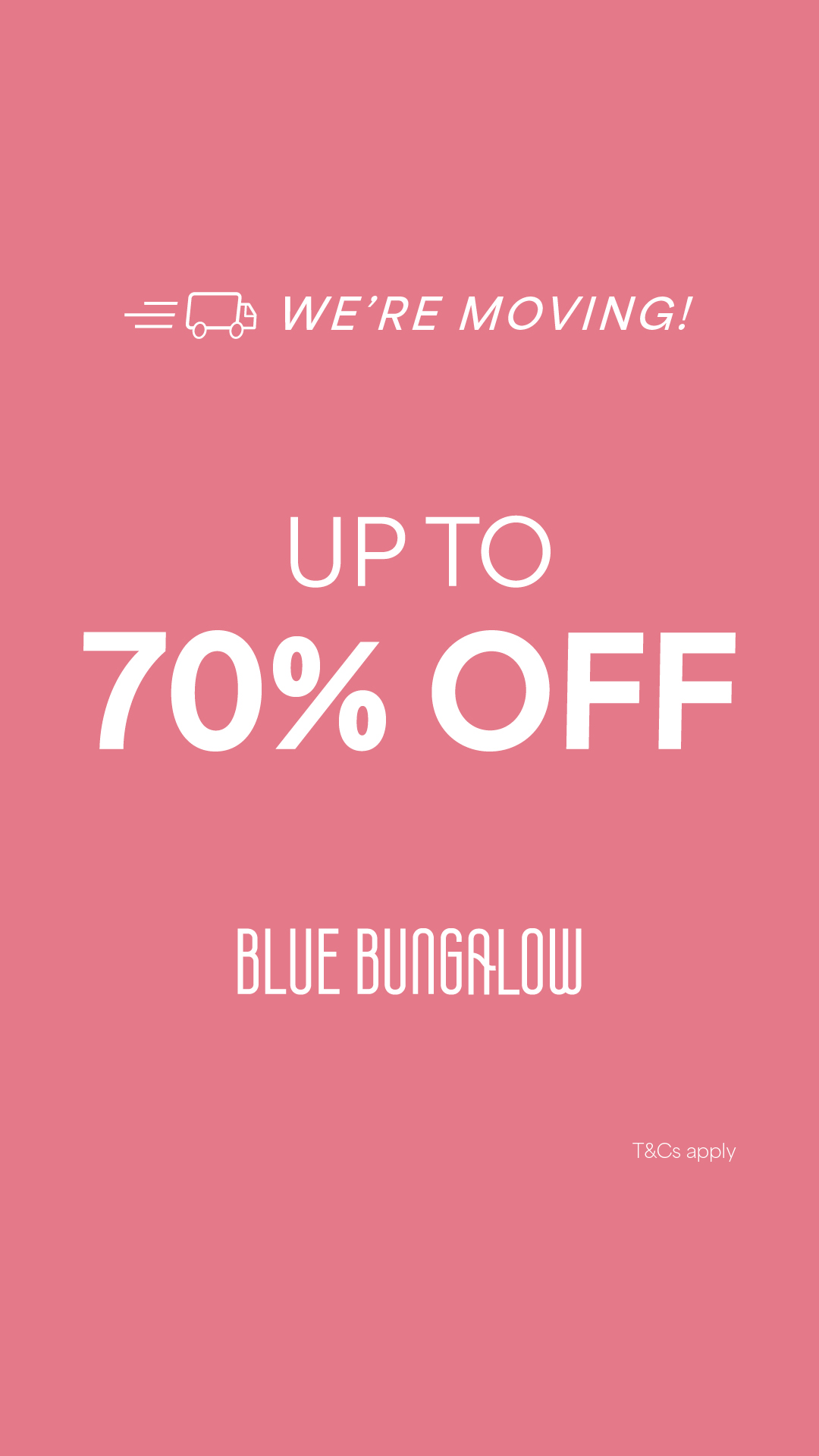 Blue Bungalow Facebook ad