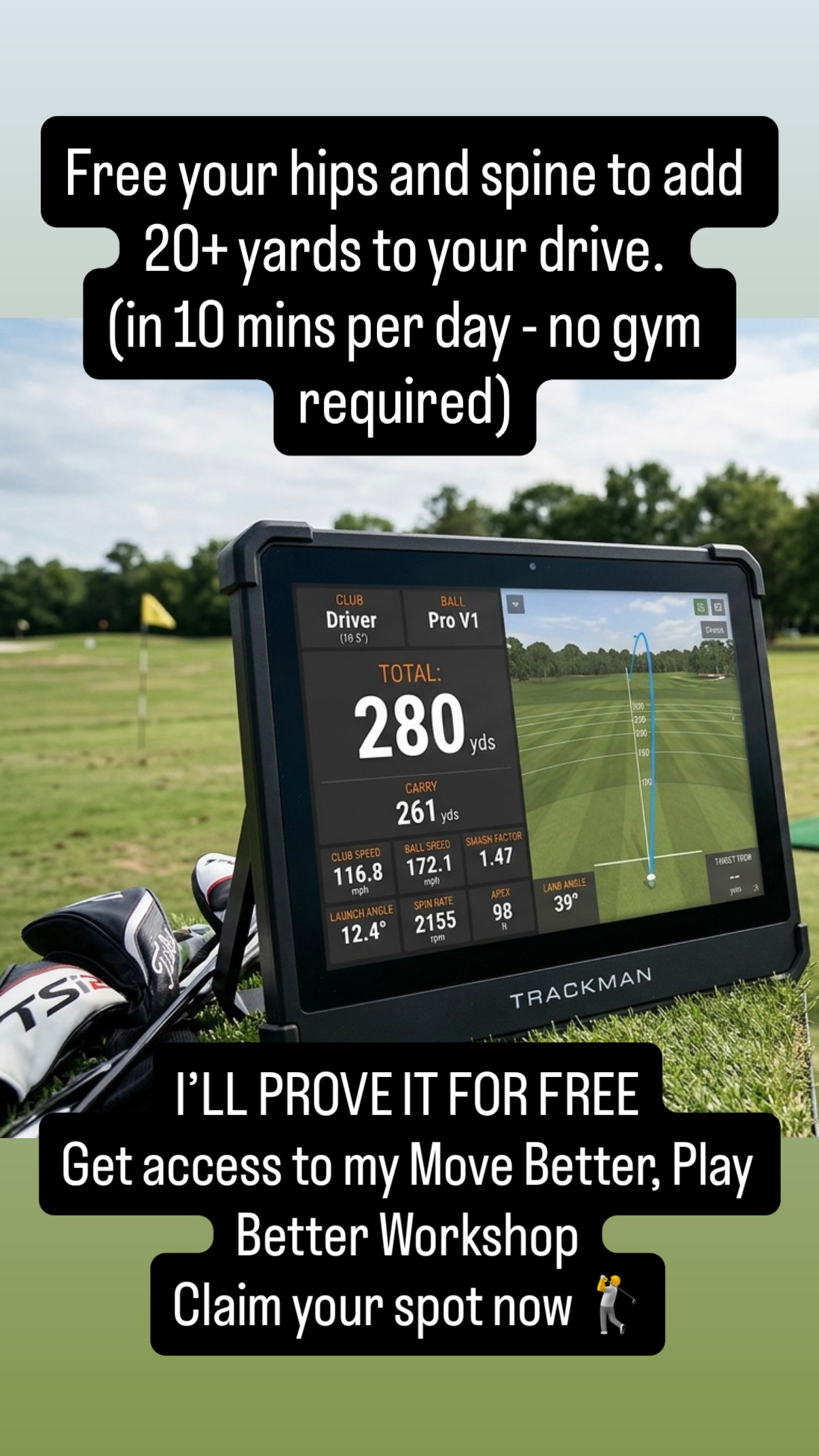 Golf Movement Academy Facebook ad