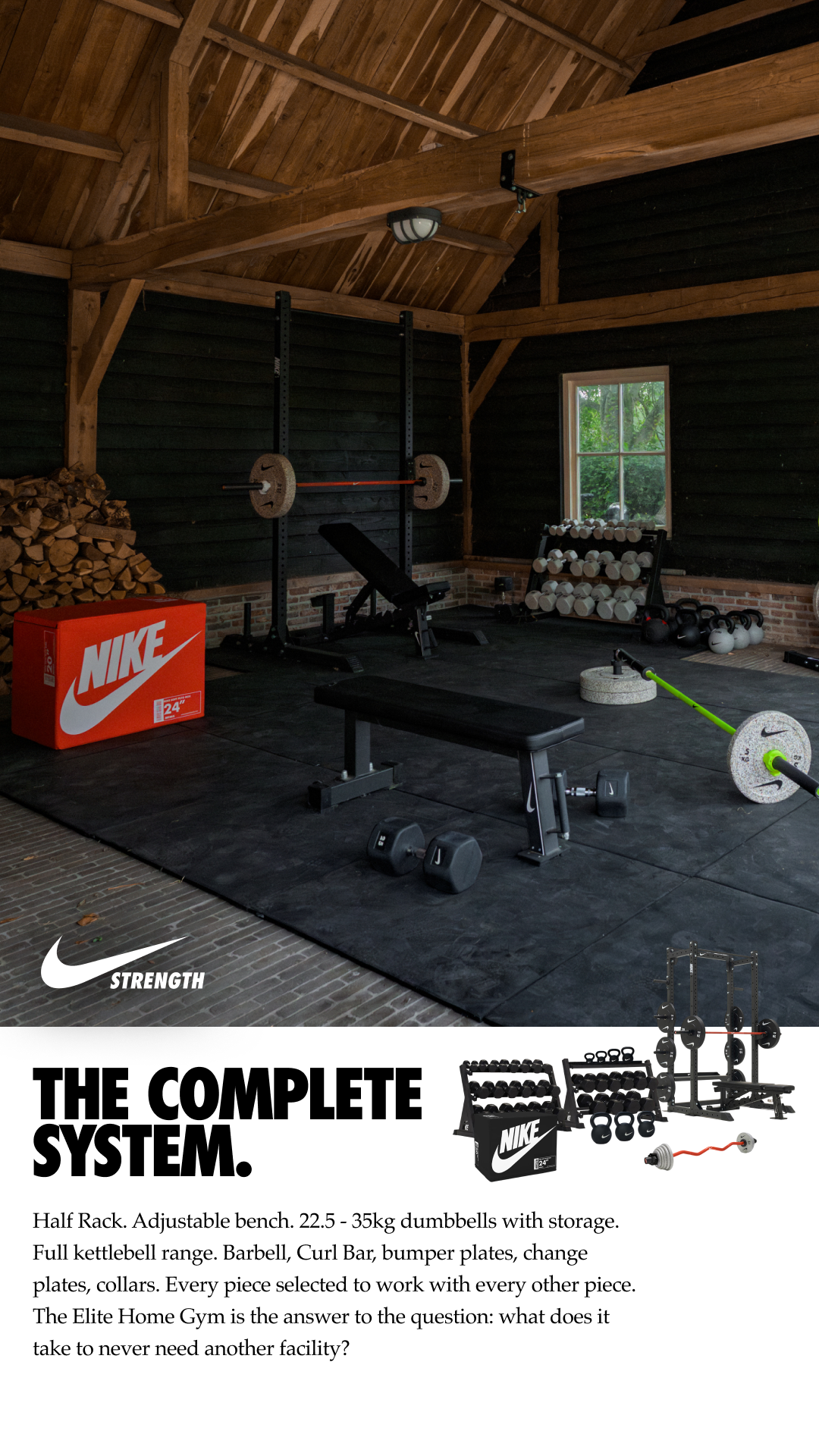 Nike Strength Facebook ad