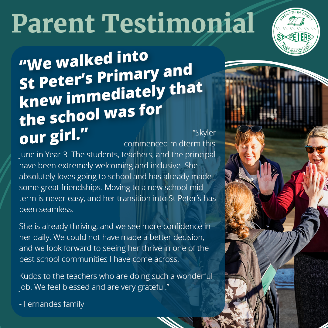 St Peter's Primary School, Port Macquarie Facebook ad