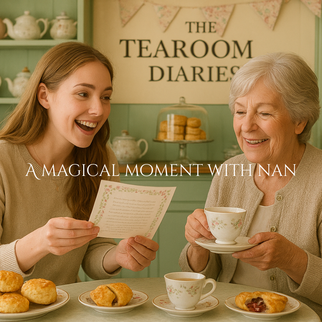 The Tearoom Diaries Facebook ad: Our letters give you a pause in the…