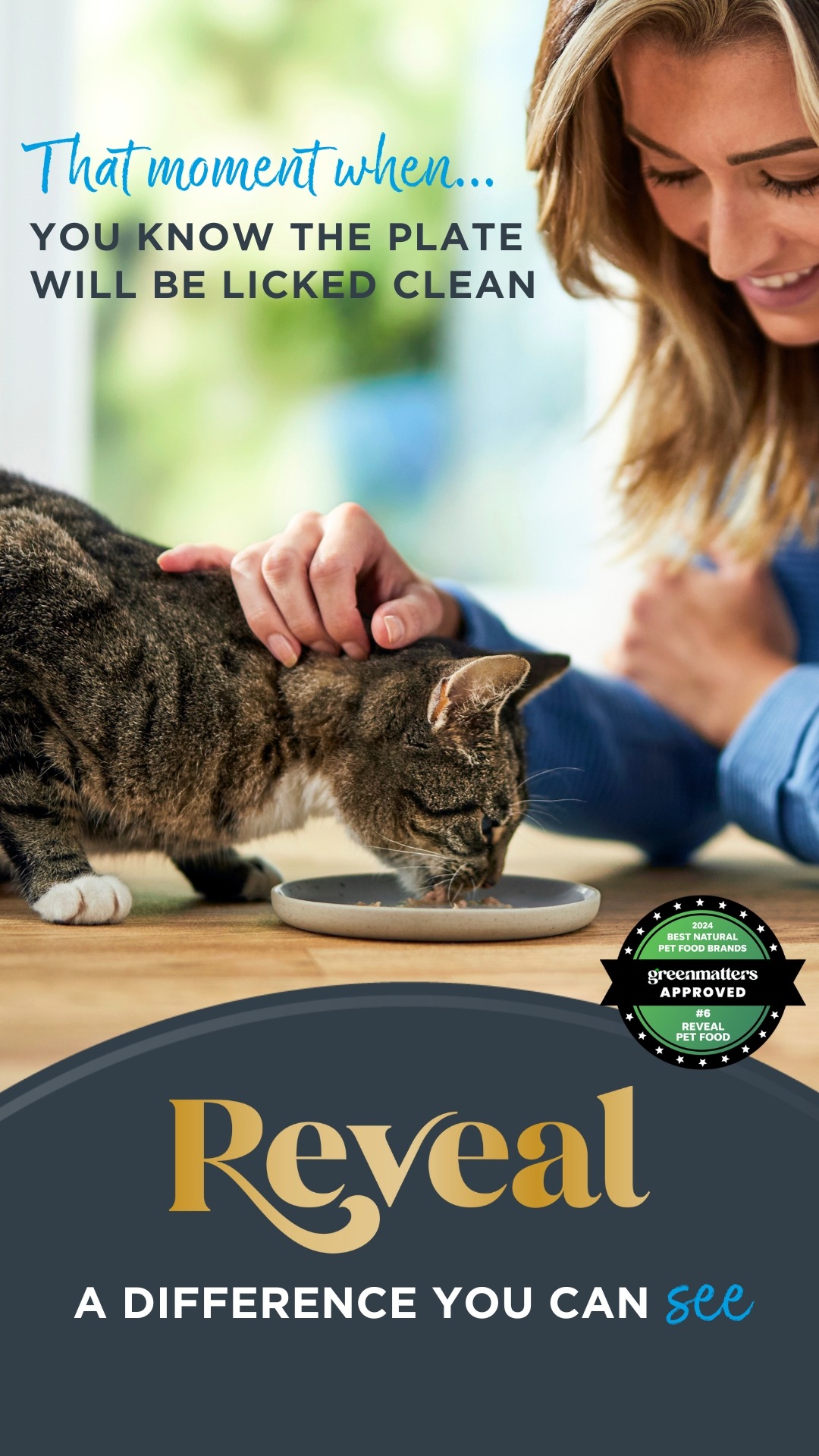 Reveal Pet food Facebook ad
