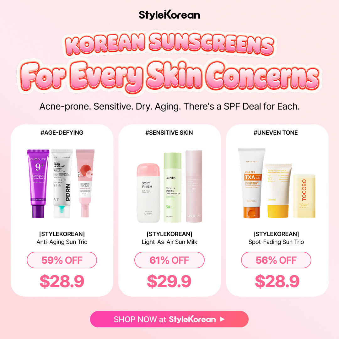 StyleKorean Facebook ad: SPF For Every Concern, Up to 61% OFF