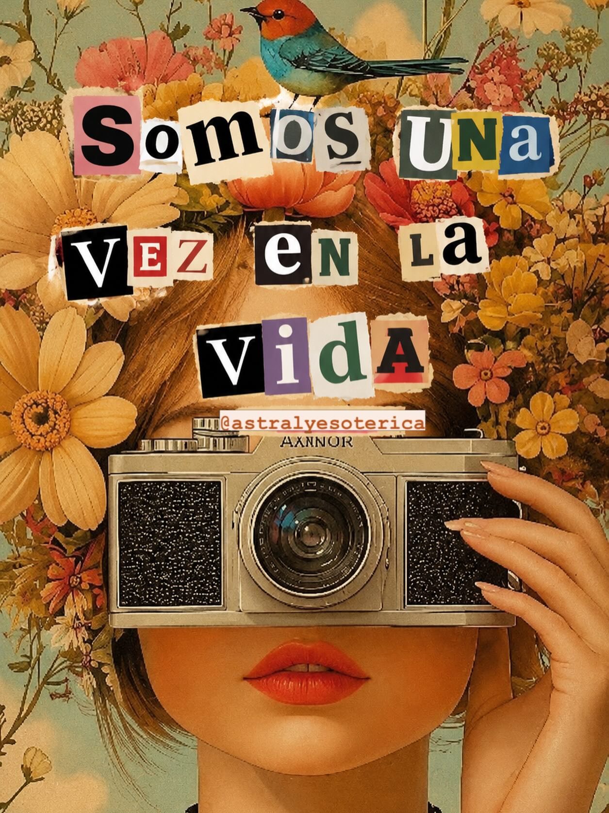 Astral y esoterica Facebook ad: Somos una vez en la vida.