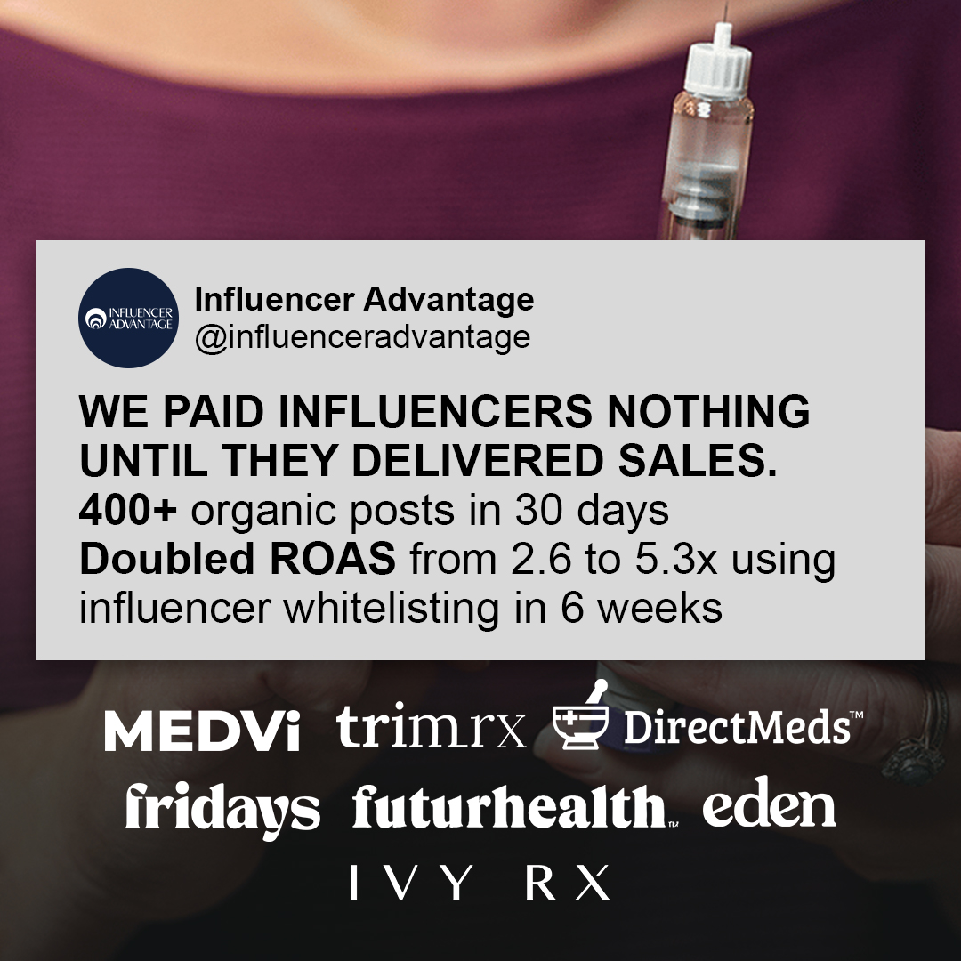Influencer Advantage Facebook ad