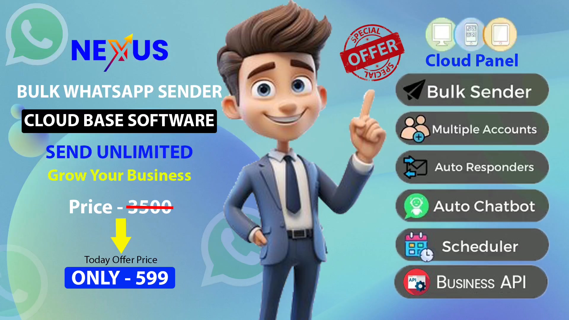A K NEXUS Facebook ad: Chat with us