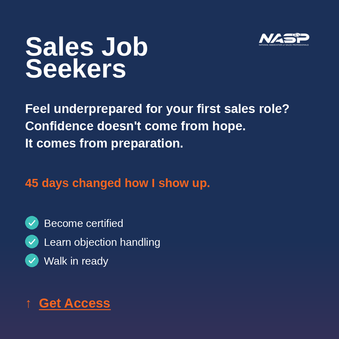 NASP - Sales Training Facebook ad: Upgrade Your Sales Identity