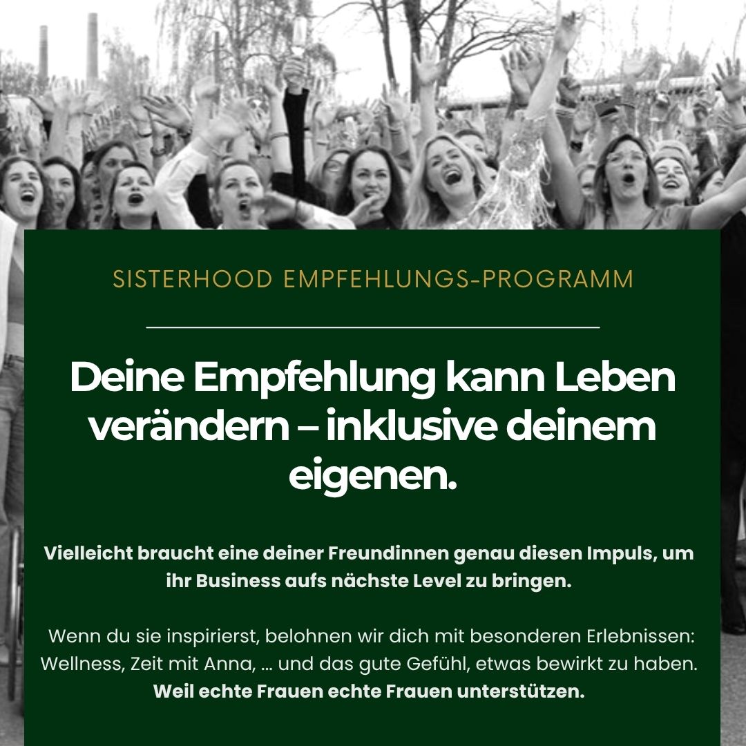 Anna.schepperle Facebook ad: Werde Teil der Sisterhood-Bewegung, und lass andere Frauen…