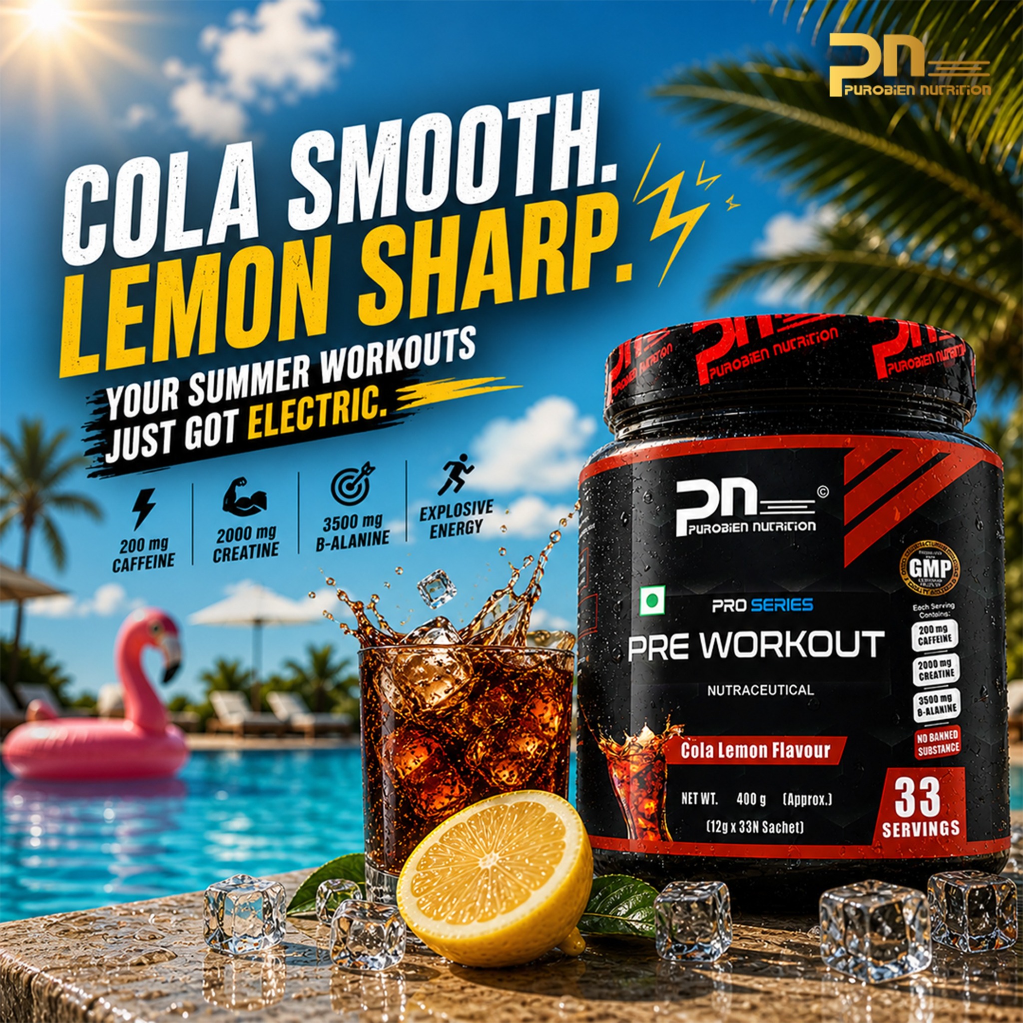 Purobien Nutrition Facebook ad: Energy Reloaded