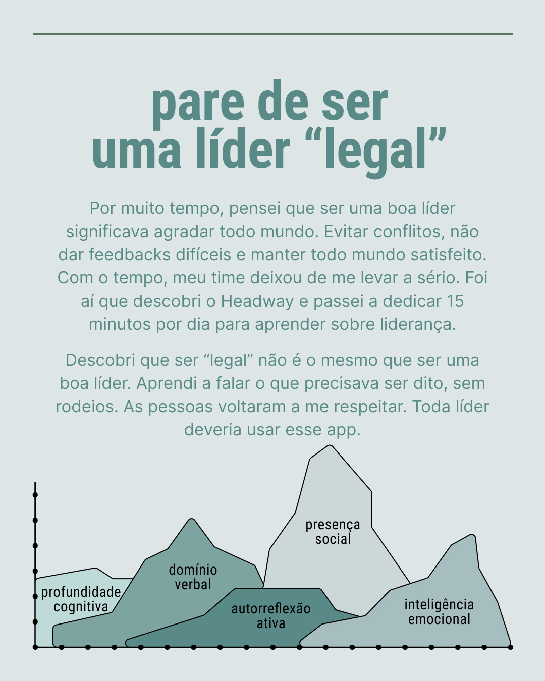 Headway: app de crescimento diário Brasil Facebook ad: Comece agora