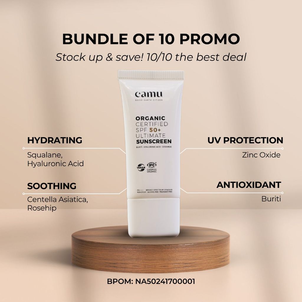 Camu Organic Skincare Facebook ad