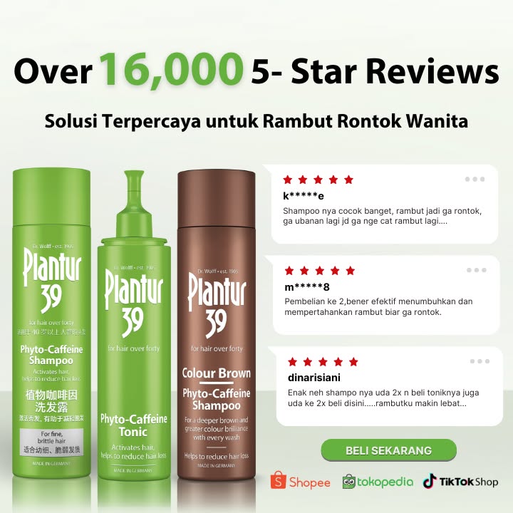 Plantur 39 Facebook ad: Rambut Rontok? Saatnya Lawan dari Akar