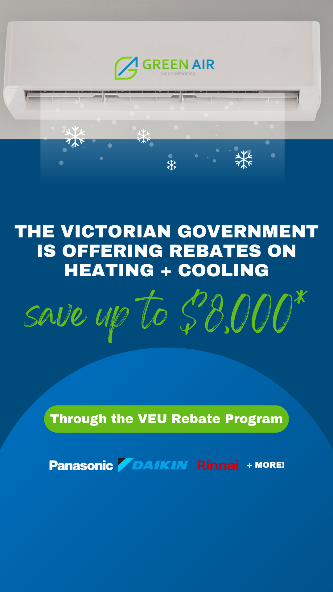 Green Air Victoria Facebook ad from Jan 23, 2026