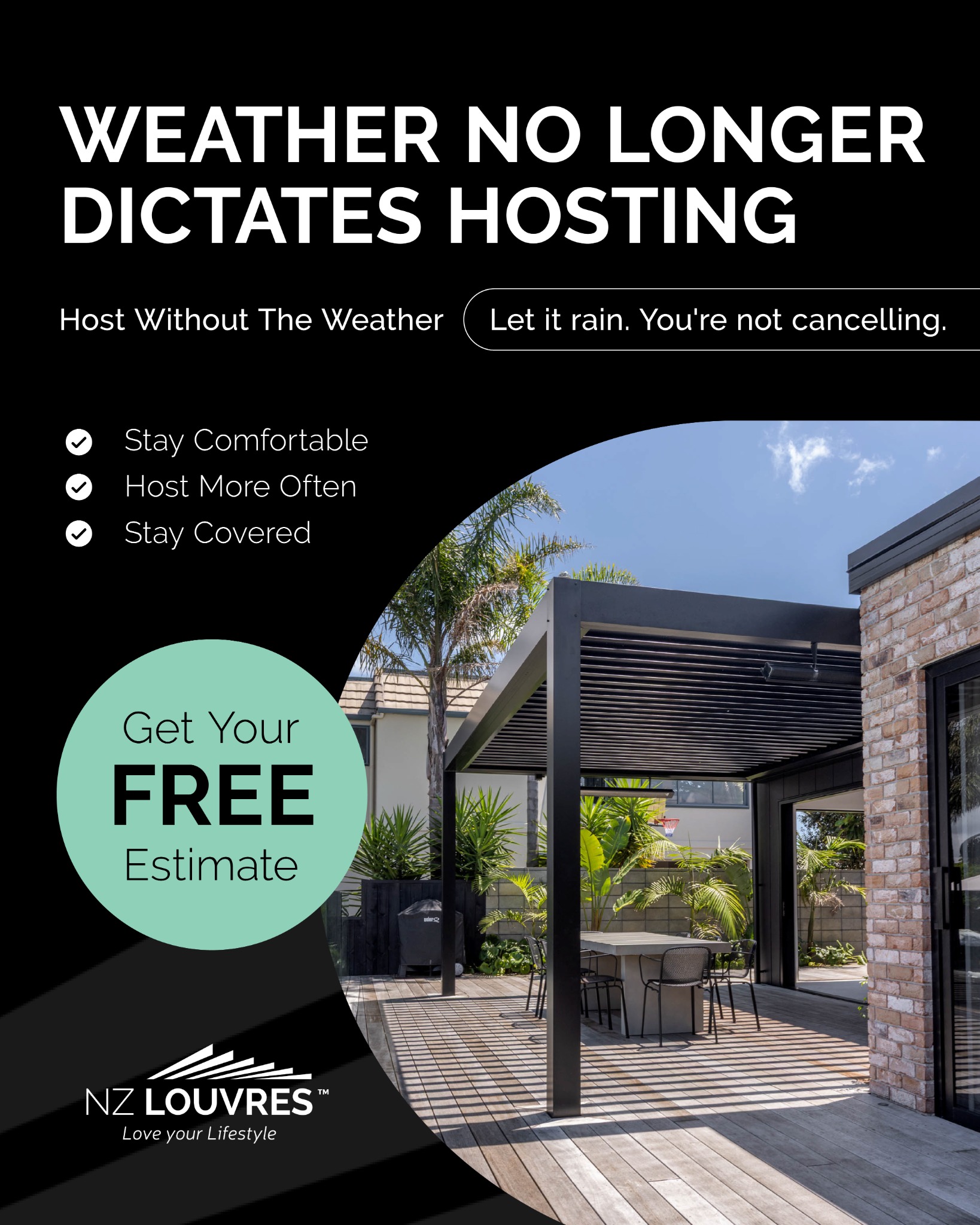 NZ Louvres Facebook ad