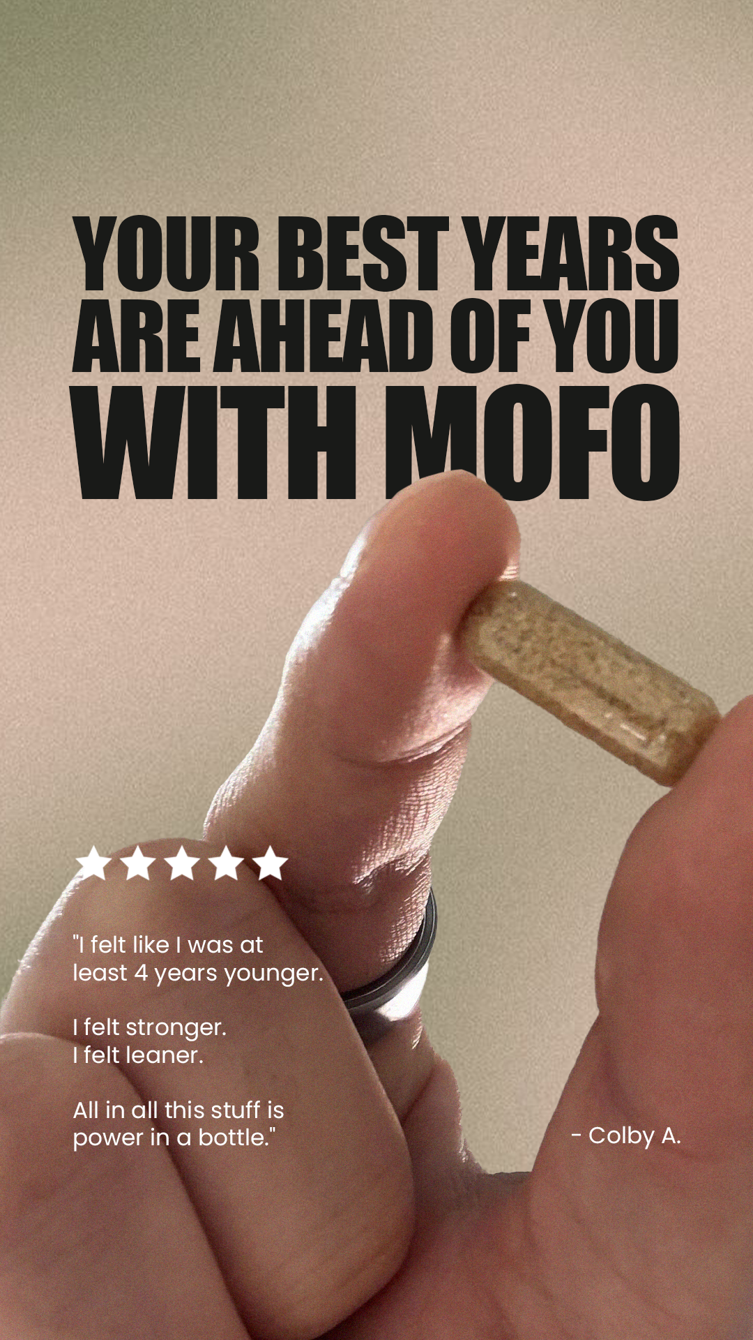 Ancestral Supplements Facebook ad: See why thousands of men use MOFO to reclaim their edge →