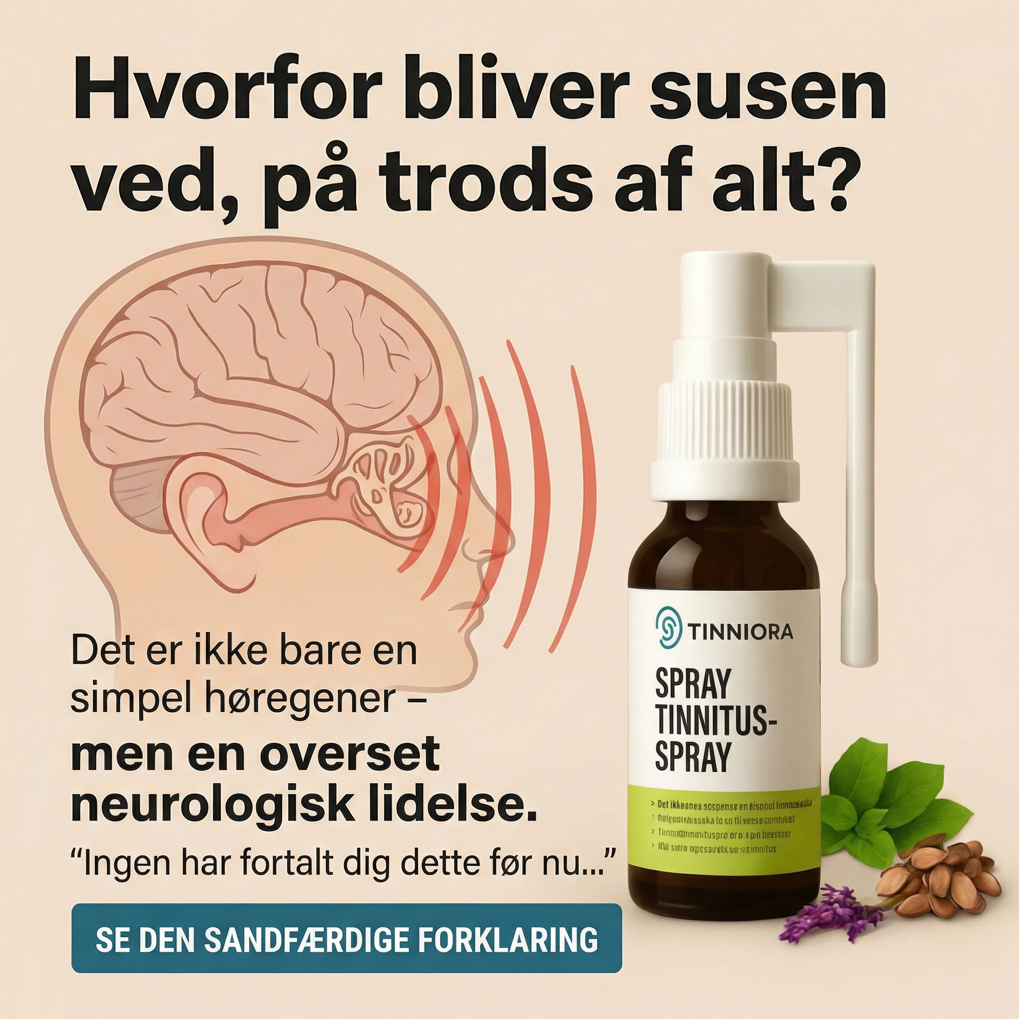 Beautite Shop Facebook ad: Hvis du har lidt af tinnitus i måneder eller år, så læs…