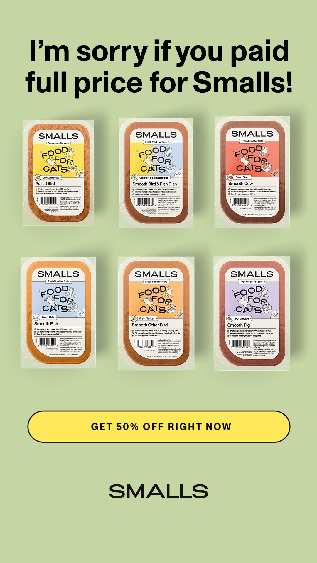 Smalls Facebook ad