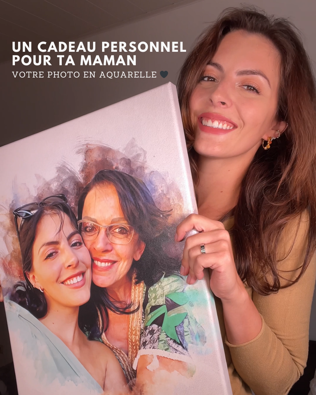 Artquarelle.fr Facebook ad: Cadeau mère-fille