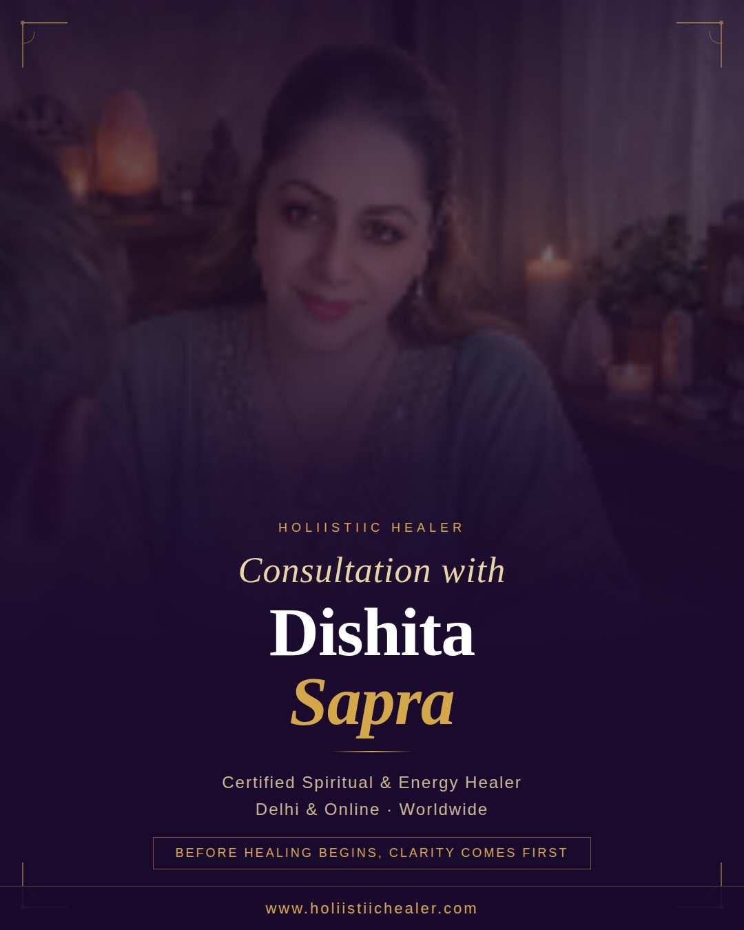 Holiistiic Healer Facebook ad: You don’t need to carry confusion, heaviness, or…
