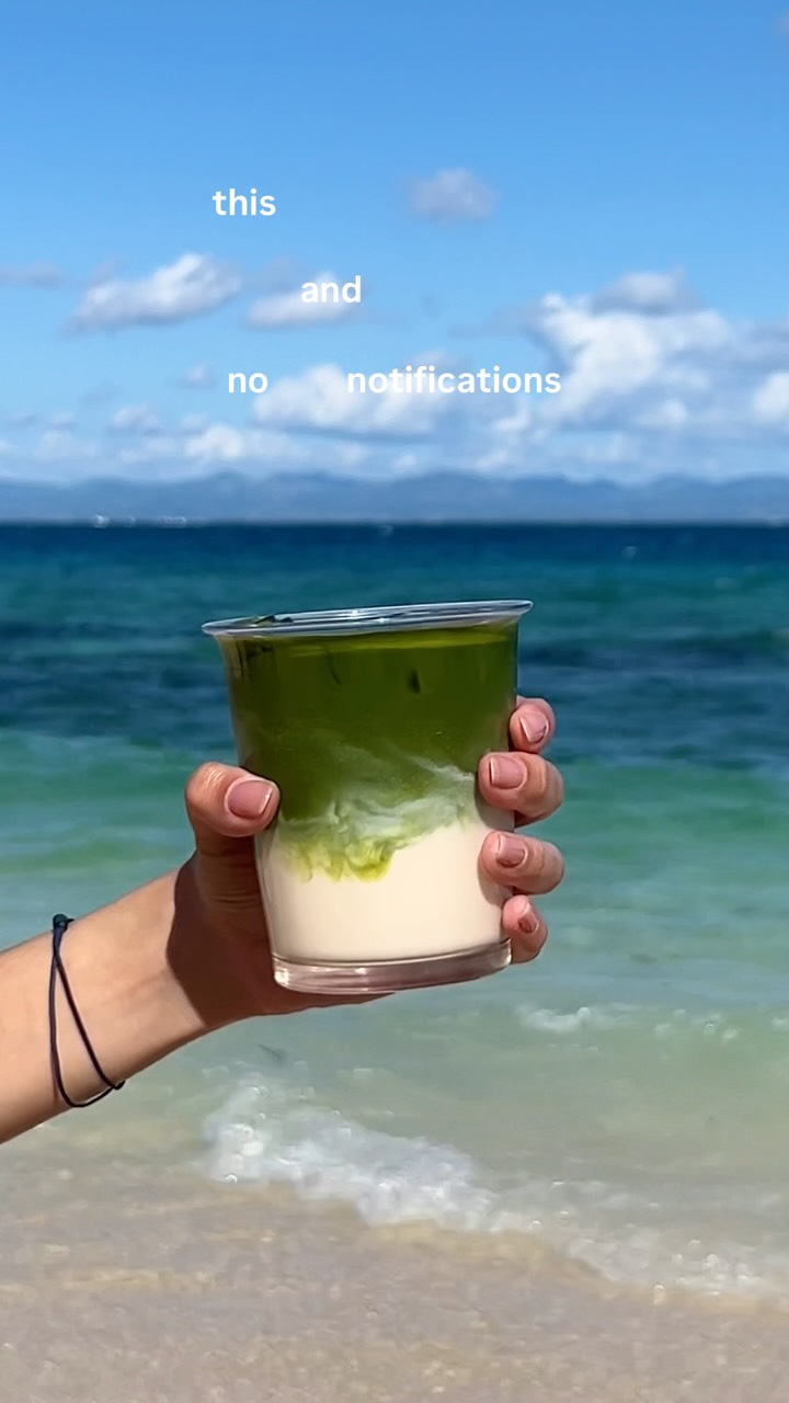 Matcha.com Facebook ad: Just the sound of the waves, a really…