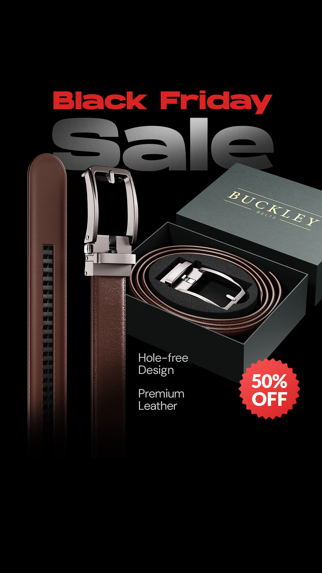 Buckley Belts Facebook ad