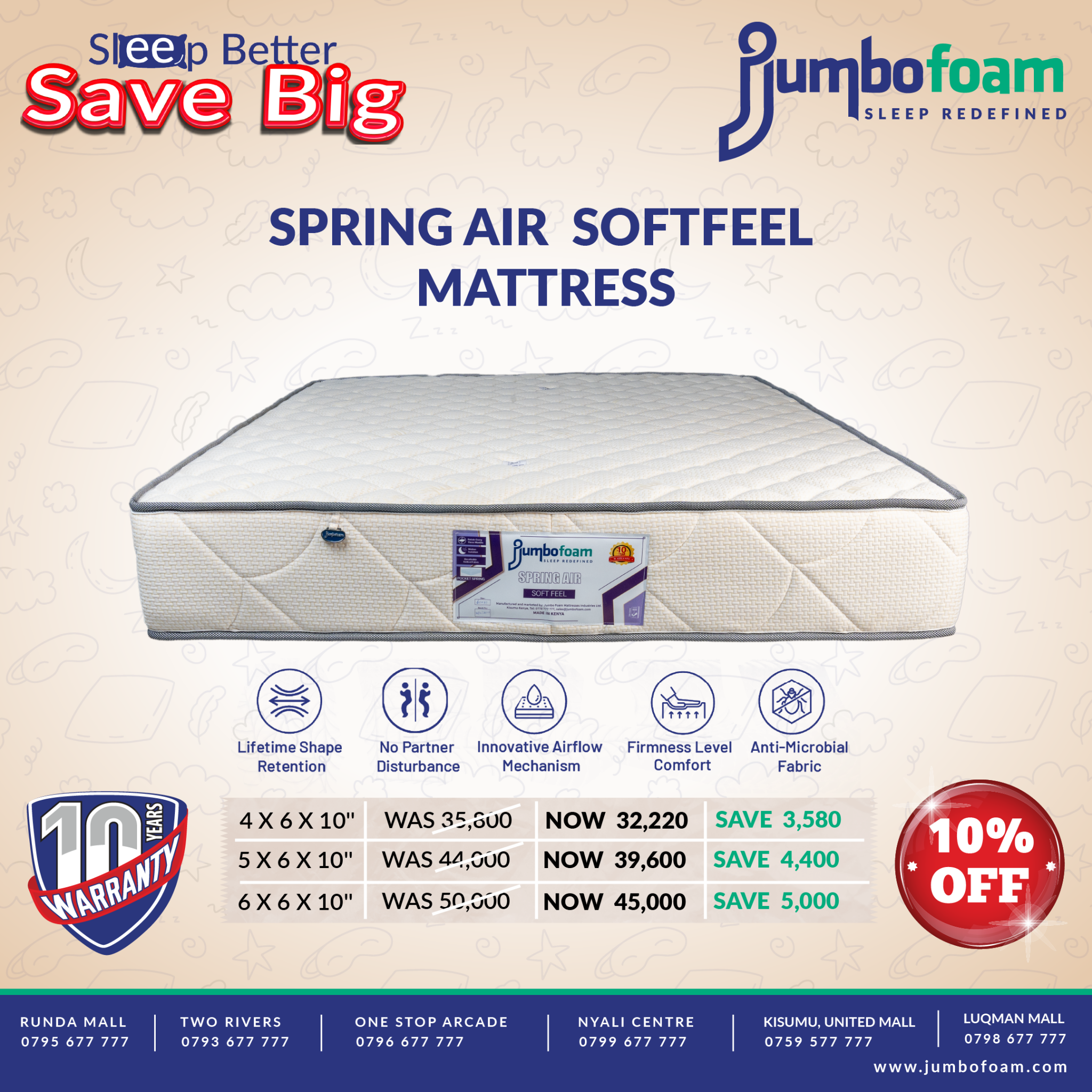 Jumbo Foam Mattresses Industries Limited Facebook ad
