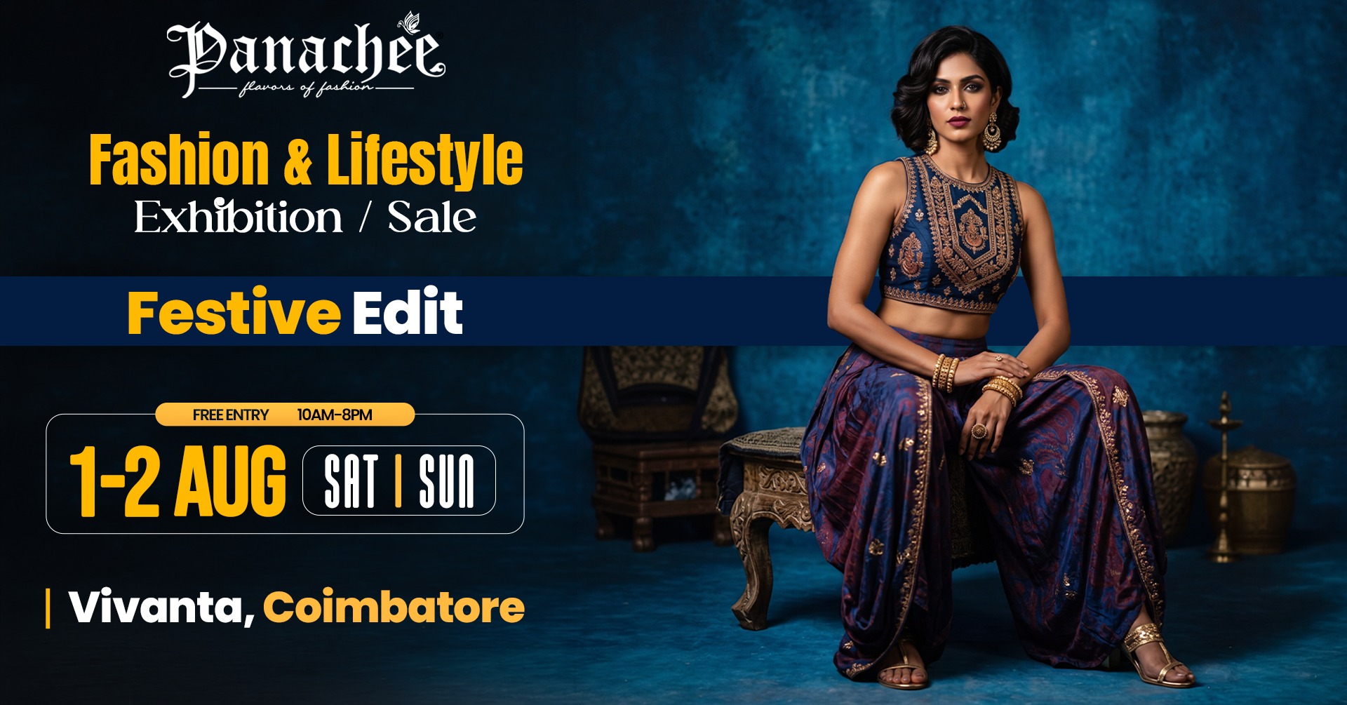PANACHEE - Flavors of Fashion Facebook ad: The Festive Edit | Coimbatore