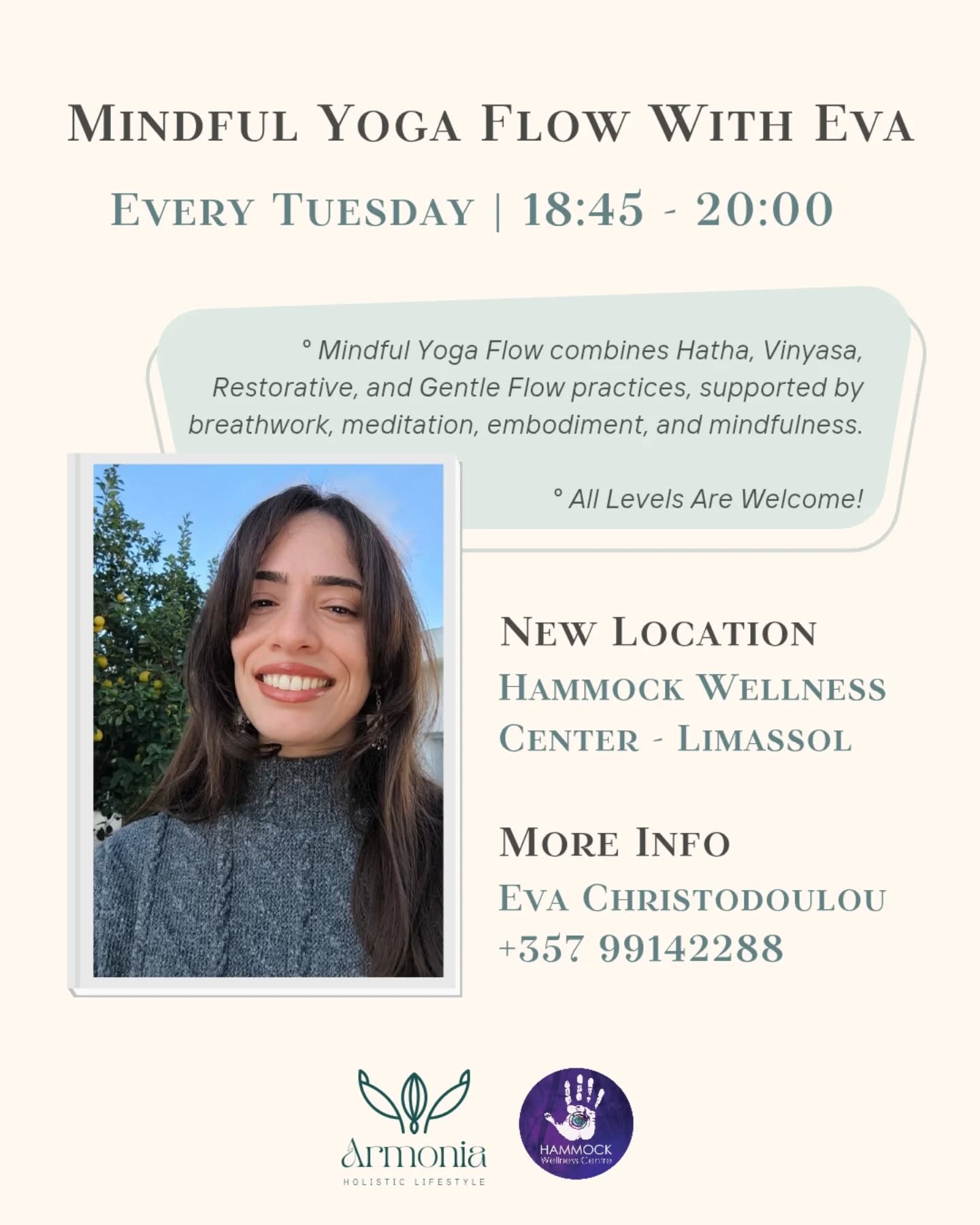 Armonia Holistic Lifestyle Facebook ad: New year, new place, new chapter
