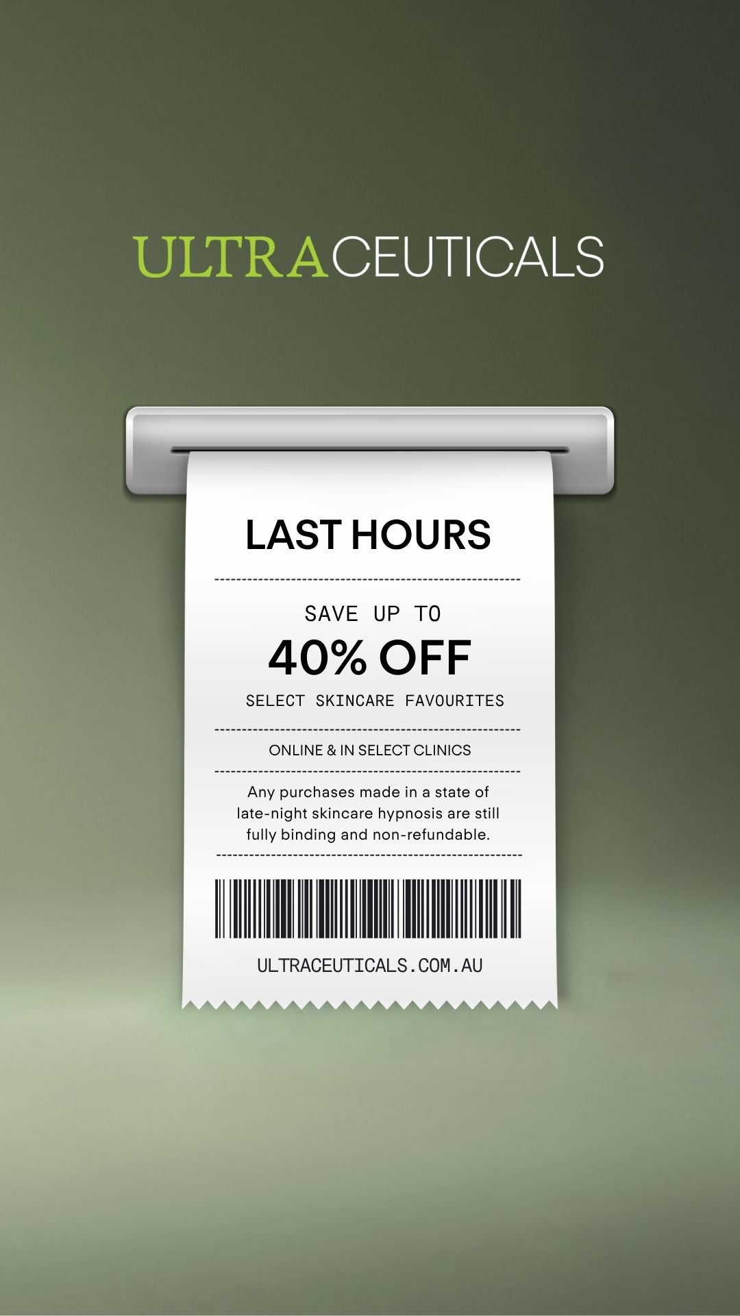 Ultraceuticals Facebook ad