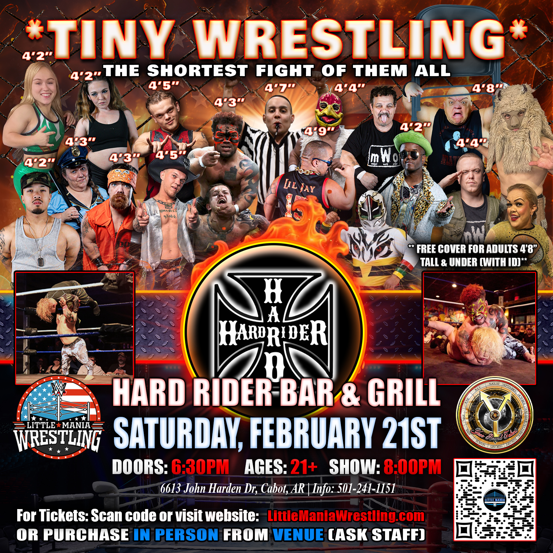Little Mania Wrestling Facebook ad