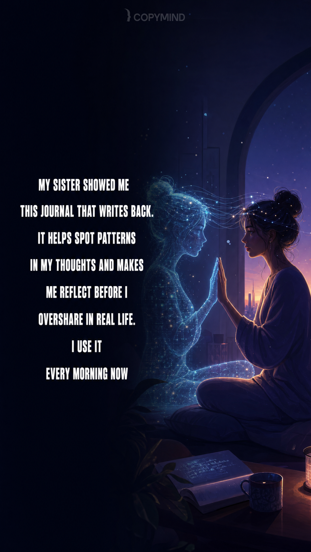 Copymind: AI twin for sel-reflection Facebook ad