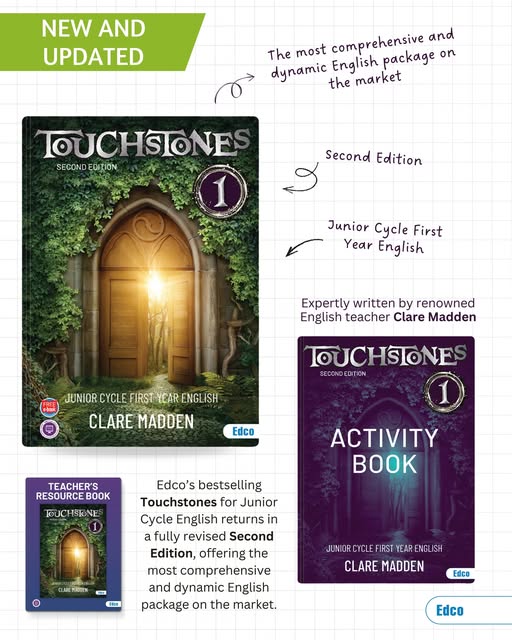 Edco - The Educational Company of Ireland Facebook ad: Touchstones 1, Second Edition is here!