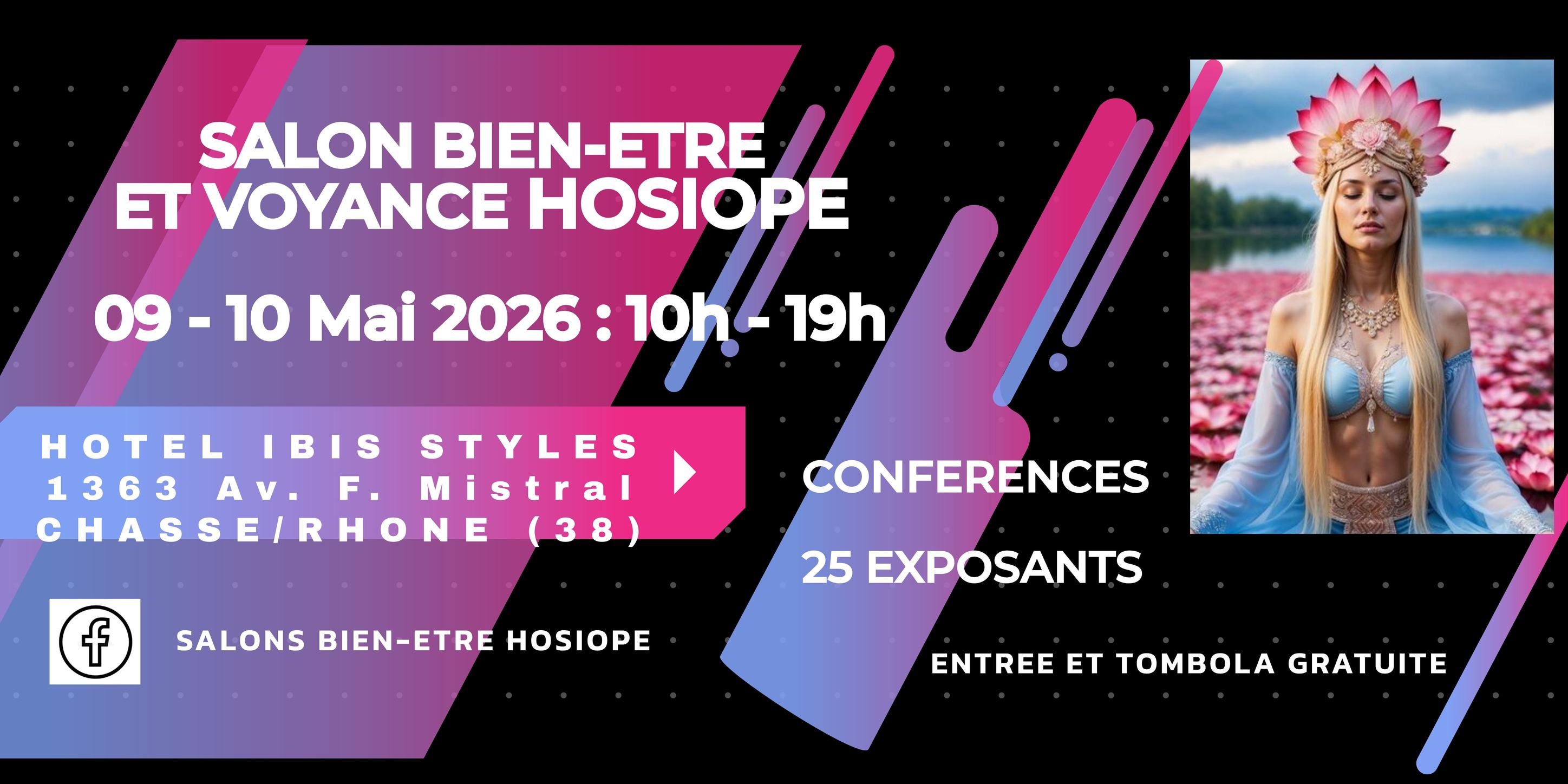 Salons Bien-Etre Hosiope Facebook ad: Salon Bien-Etre et de la Voyance HOSIOPE VIENNE (38)…