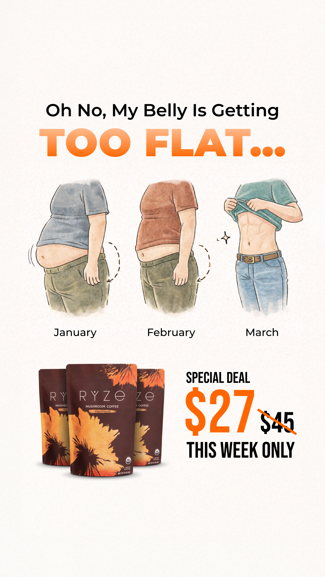 RYZE Superfoods Facebook ad