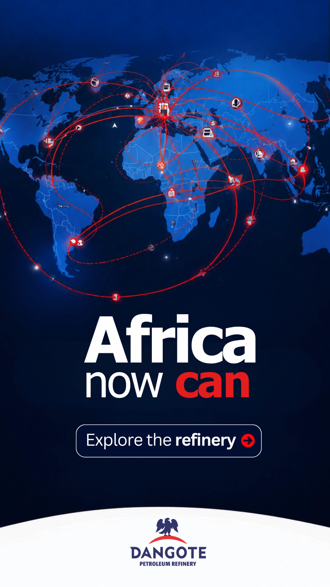 Dangote Africa Facebook ad: Africa can build. Africa can process. Africa can compete.