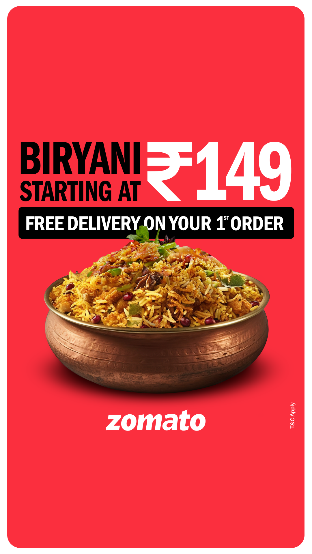 Zomato Facebook ad