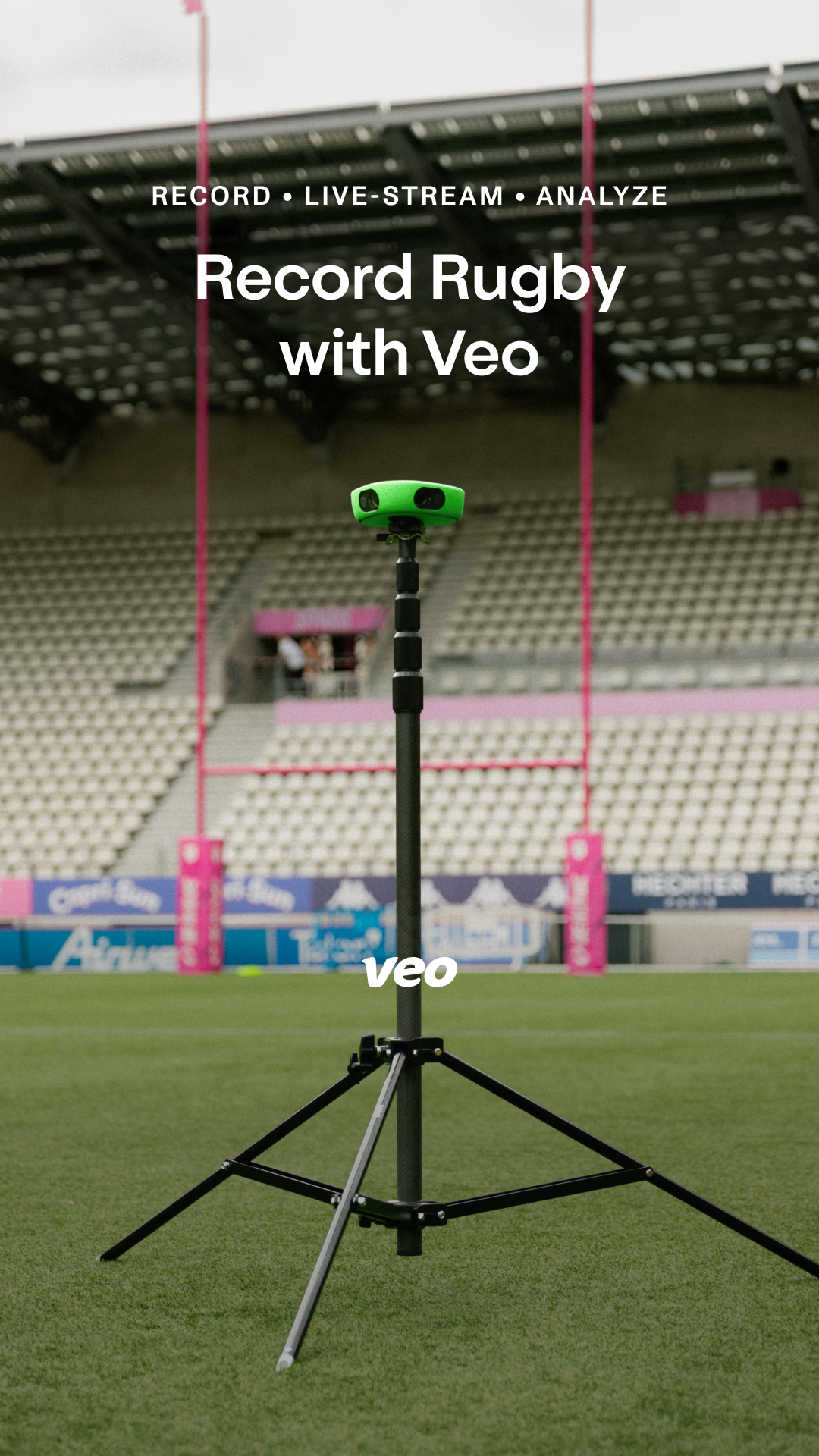 Veo Rugby Facebook ad: Start recording your rugby matches - talk to an expert