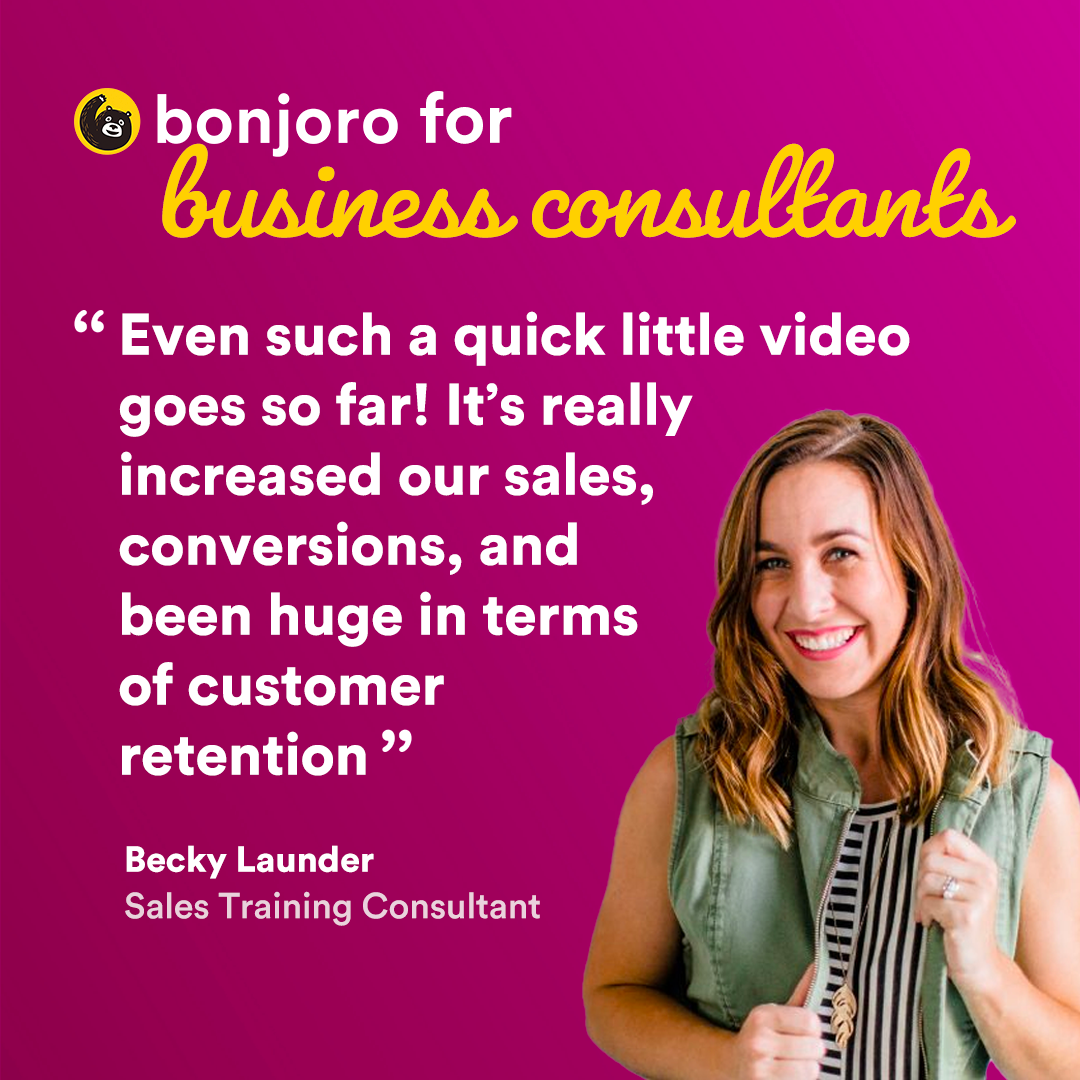 Bonjoro Facebook ad: Start your FREE 14-day trial today!