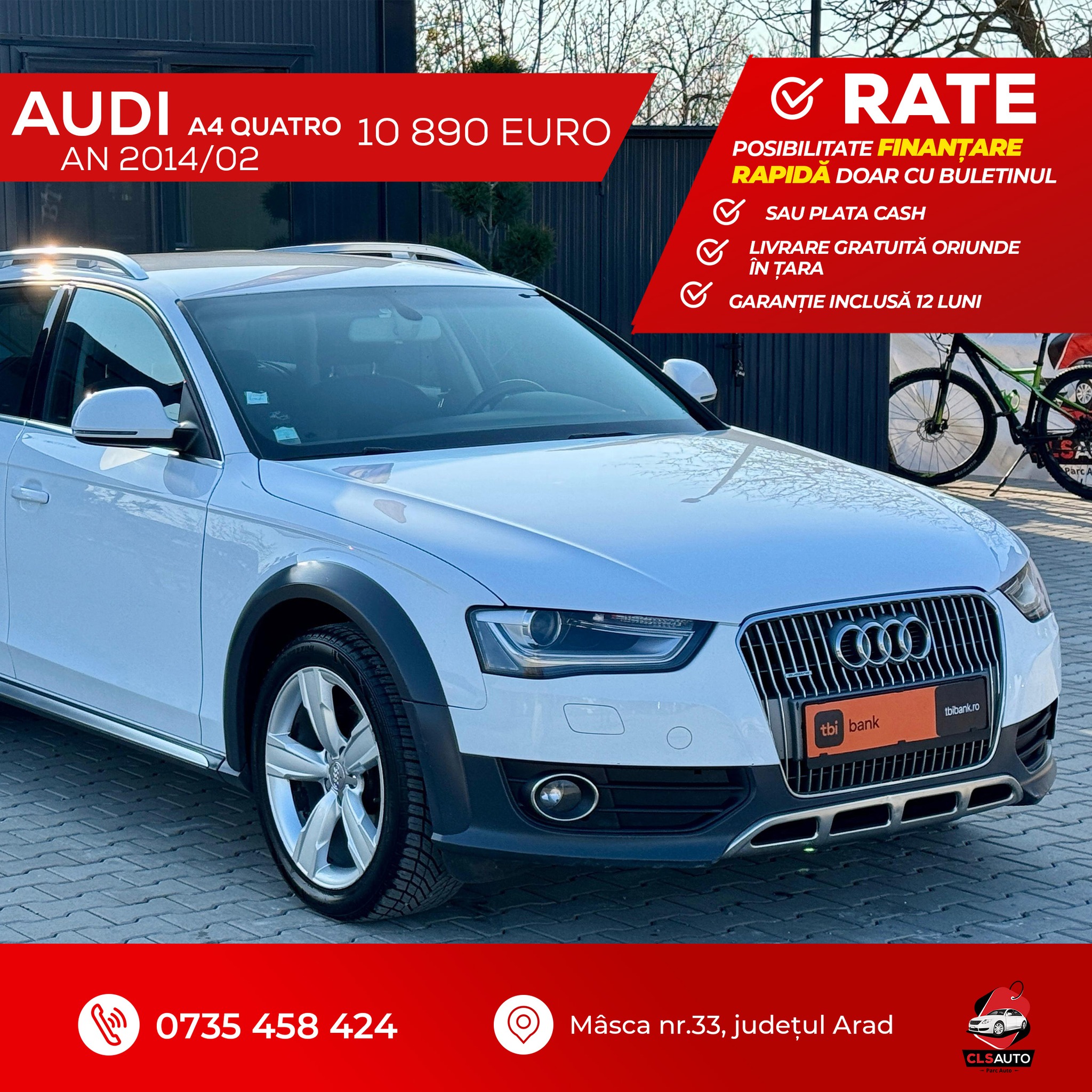CLS Auto Facebook ad: Rate/CAsh