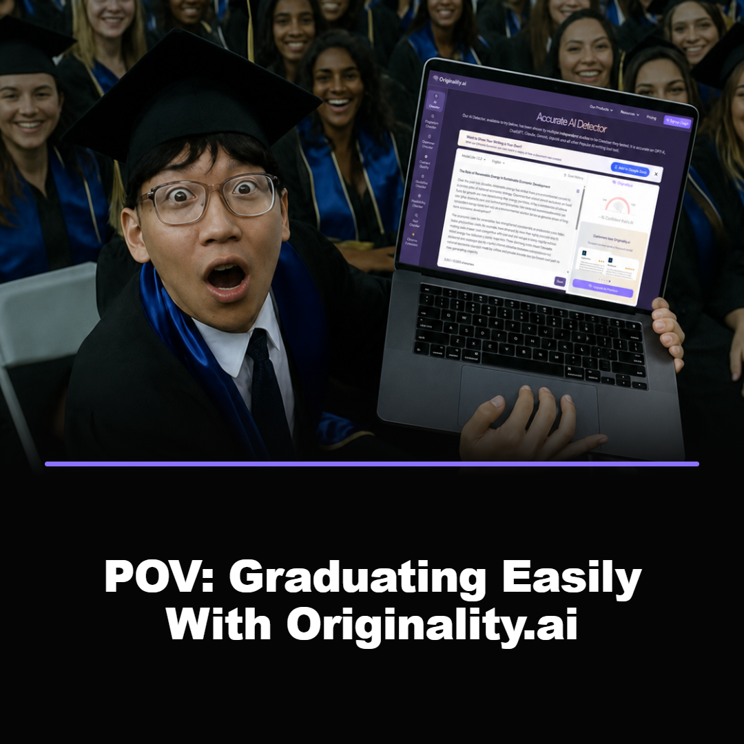 Originality.AI - AI Detection and Plagiarism Checking Facebook ad