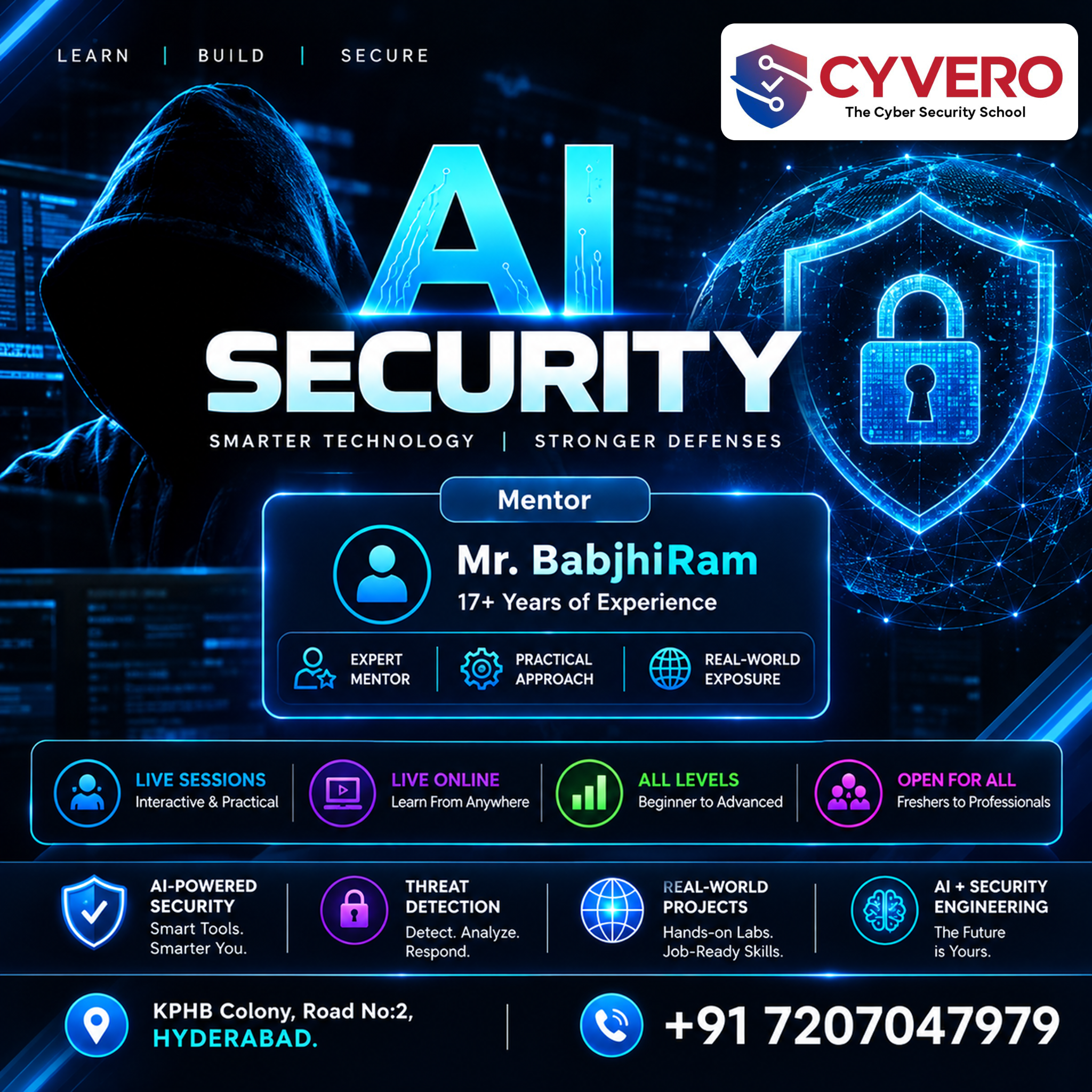 Cyvero Facebook ad: AI Security Engineering Master Program