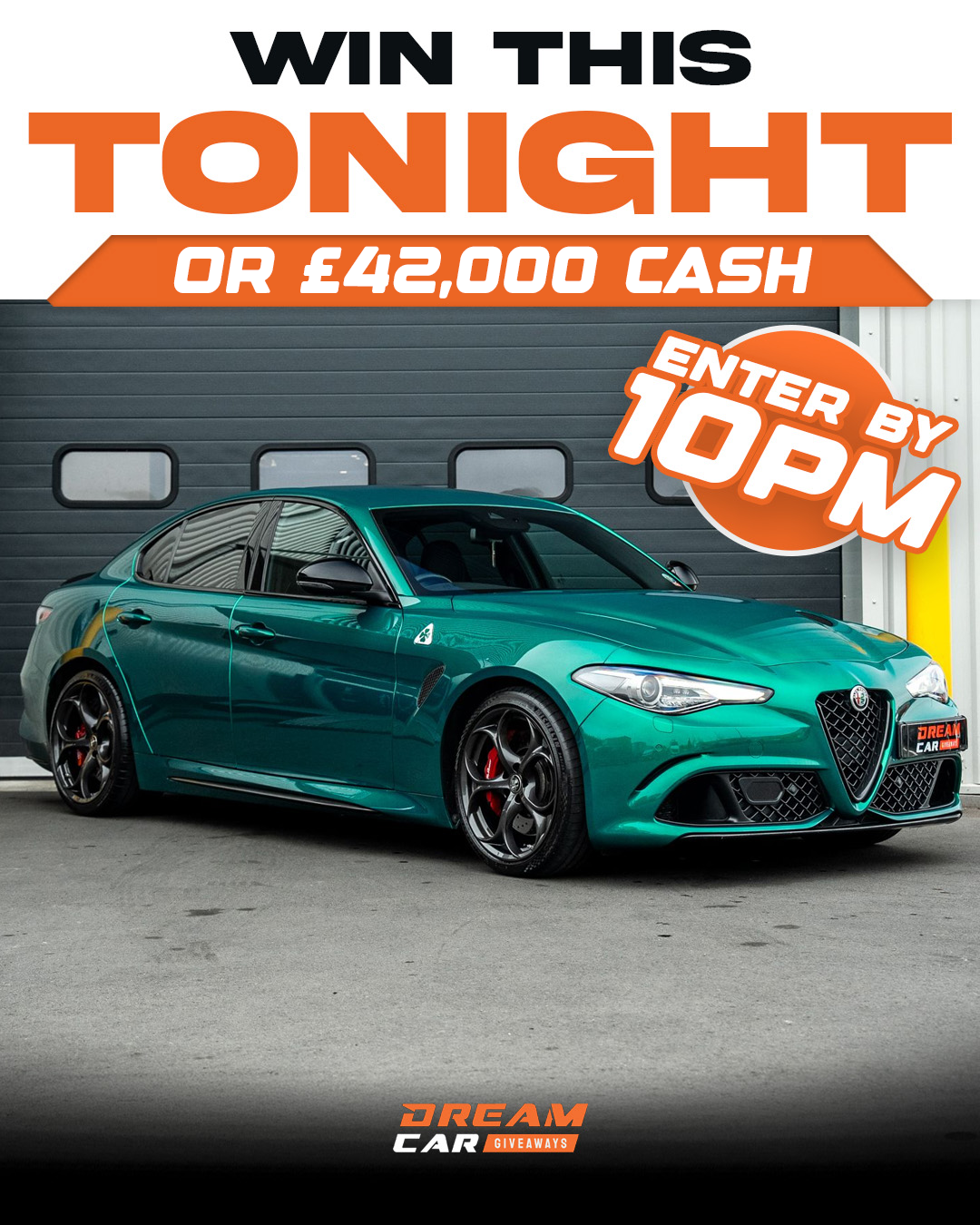 Dream Car Giveaways Facebook ad