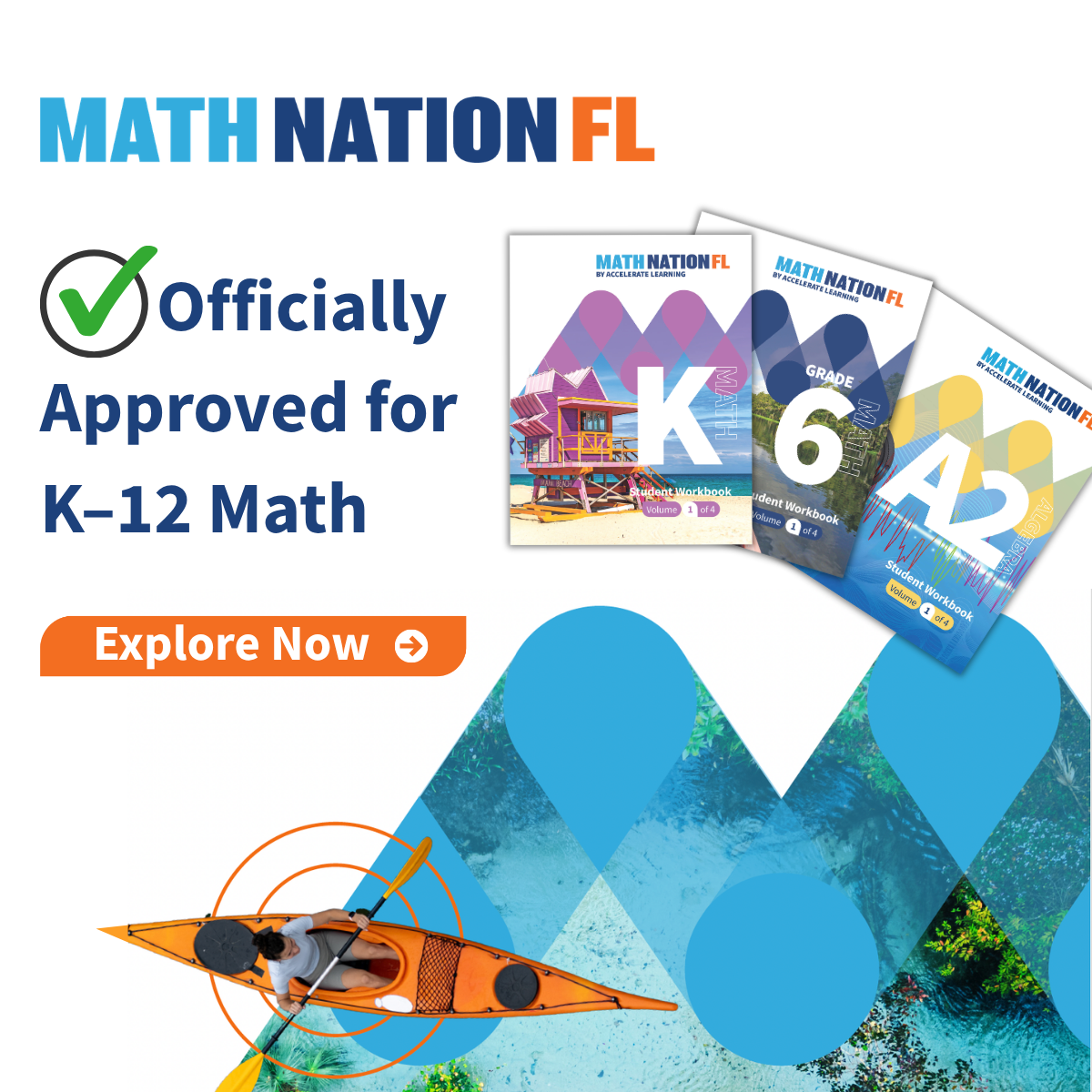 Accelerate Learning Facebook ad: K-5 Math, Now State-Approved