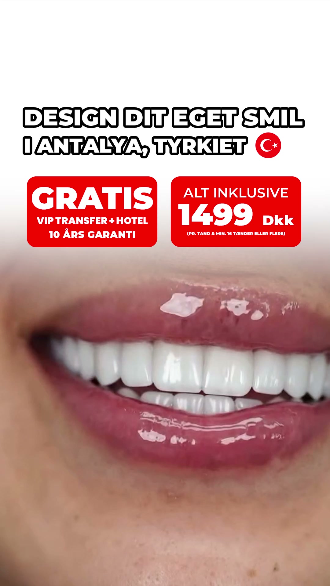 Alanya Tandlæge Klinik Facebook ad from Jul 29, 2026