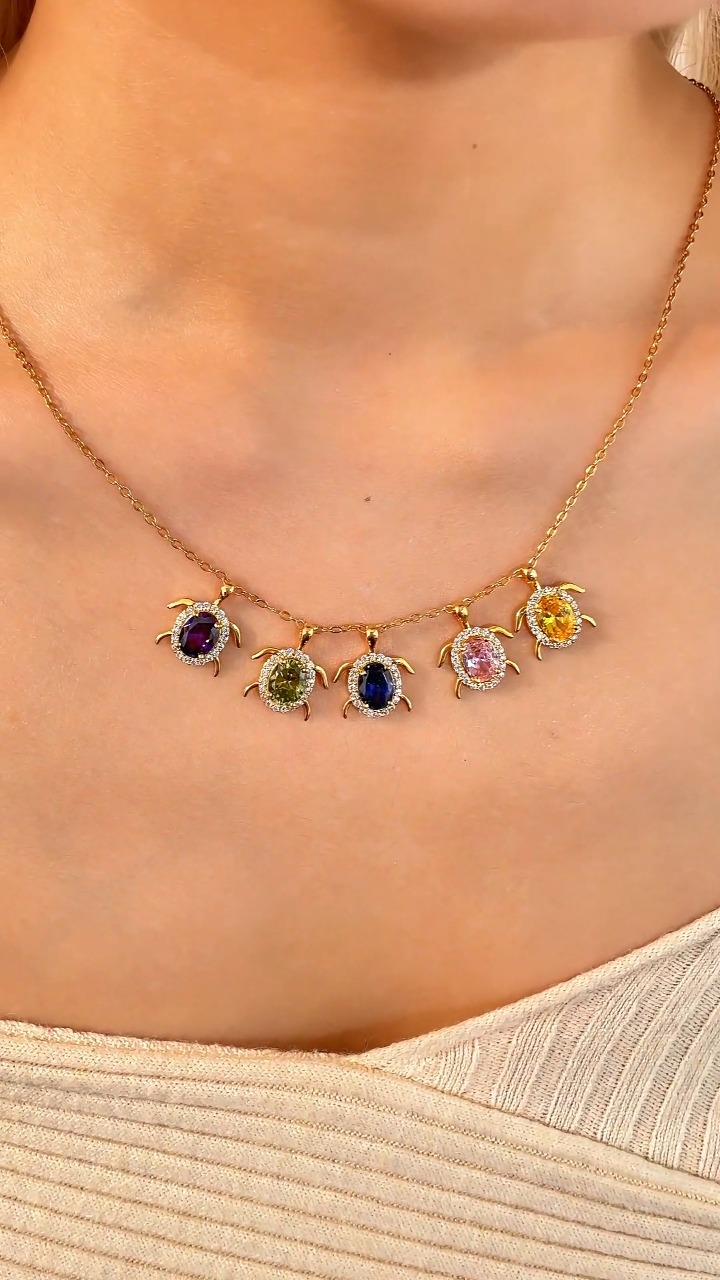 Callie Gifts Facebook ad: Personalized 1-6 Sea Turtle Birthstones Zircon Sterling…