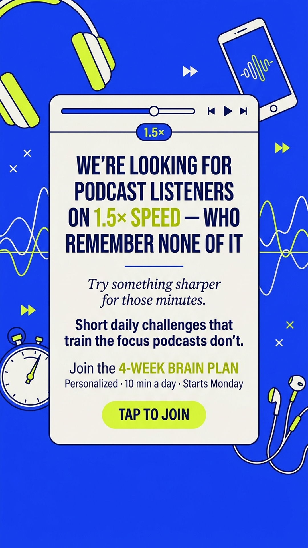 Impulse: Brain Training & Self-Discovery Facebook ad