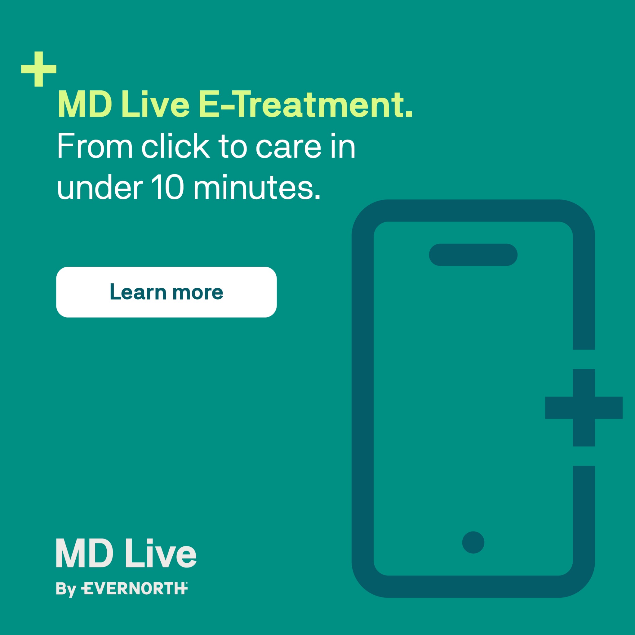 MD Live by Evernorth Facebook ad
