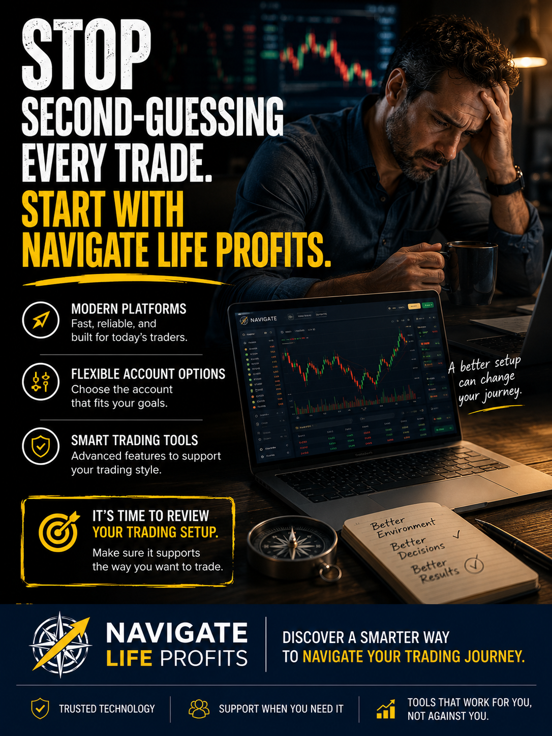 Navigate Life Profits Facebook ad from Jul 14, 2026